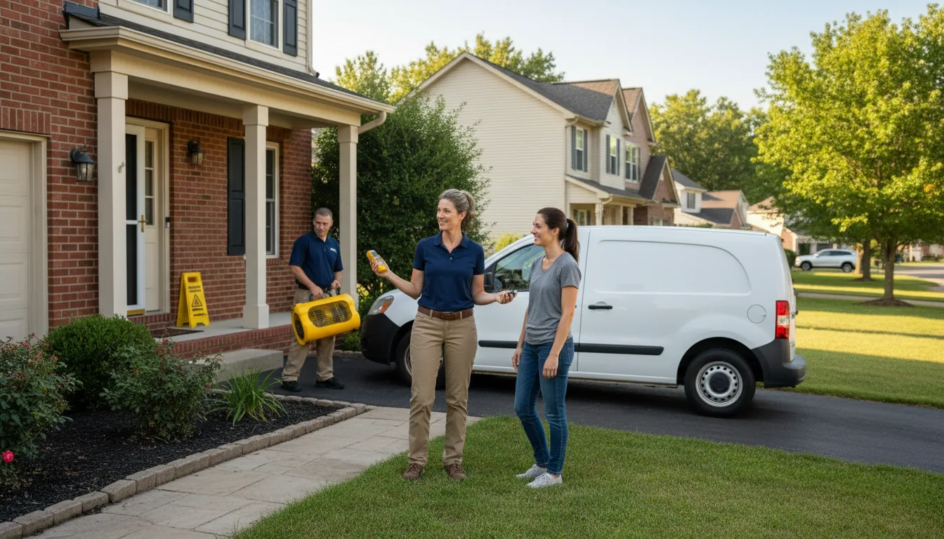 Residential water damage restoration in Lisle, IL